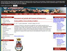 Tablet Screenshot of comune.pontecorvo.gov.it